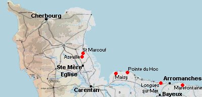 Emplacements des batteries